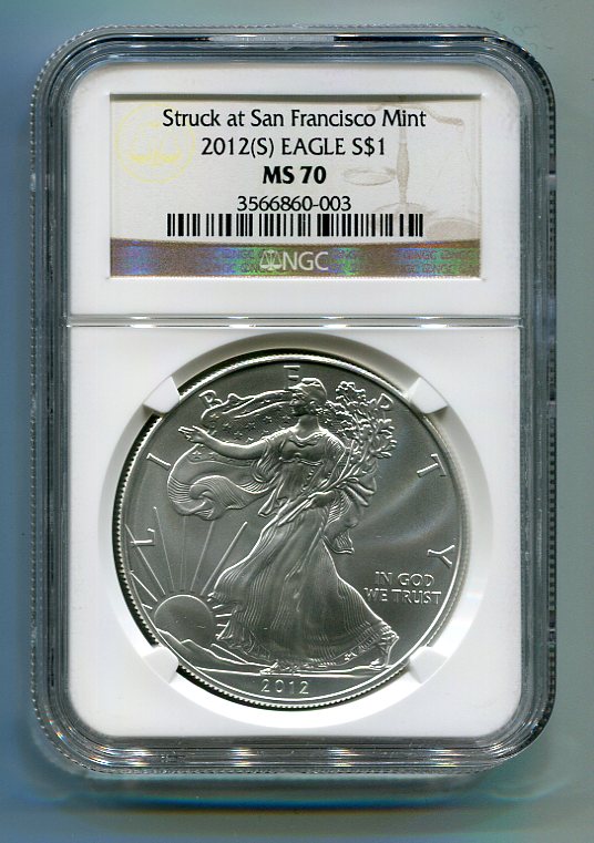 San Francisco Mint Label | 2011(S) - 2013(S) SIilver Eagle | NGC 